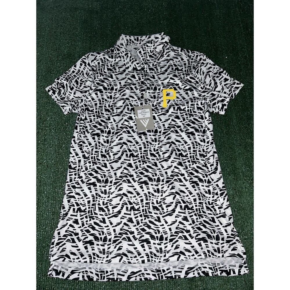 Pittsburgh Pirates MLB Golf Flare Polo Women’s Small Active Level Wear New